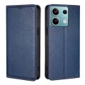 For Xiaomi Redmi Note 13 4G Gloss Oil Solid Color Magnetic Leather Phone Case(Blue)