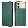 For Xiaomi Redmi Note 13R Pro 5G Gloss Oil Solid Color Magnetic Leather Phone Case(Green)