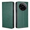 For Xiaomi 14 Ultra 5G Gloss Oil Solid Color Magnetic Leather Phone Case(Green)