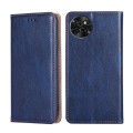 For Itel S23 4G Gloss Oil Solid Color Magnetic Leather Phone Case(Blue)