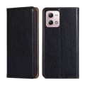 For Motorola Moto G Stylus 2023 4G Gloss Oil Solid Color Magnetic Leather Phone Case(Black)