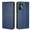For OPPO Reno11 F 5G Gloss Oil Solid Color Magnetic Leather Phone Case(Blue)