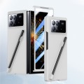 For Xiaomi Mix Fold 3 Integrated Skin Feel PC Phone Case with Pen / Pen Box(White)