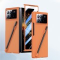 For Xiaomi Mix Fold 3 Integrated Skin Feel PC Phone Case with Pen / Pen Box(Orange)