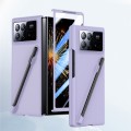 For Xiaomi Mix Fold 3 Integrated Skin Feel PC Phone Case with Pen / Pen Box(Purple)