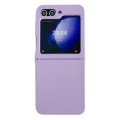For Samsung Galaxy Z Flip5 Skin Feel Liquid Silicone TPU Phone Case(Purple)