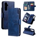 For Samsung Galaxy A05 Tri-Fold 9-Card Wallets Leather Phone Case(Blue)