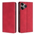 For Tecno Pova 6 Pro 5G Skin Feel Magnetic Leather Phone Case(Red)