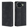 For Tecno Spark 20 Pro+ 4G Skin Feel Magnetic Leather Phone Case(Black)