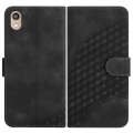 For Honor 8S YX0060 Elephant Head Embossed Phone Leather Case with Lanyard(Black)