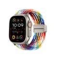 For Apple Watch Ultra 49mm DUX DUCIS Mixture Pro Series Magnetic Buckle Nylon Braid Watch Band(Rainb