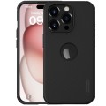 For iPhone 15 Pro NILLKIN Super Frosted Shield Pro Phone Protective Case With LOGO Cutout(Black)