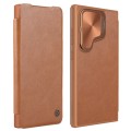 For Samsung Galaxy S24 Ultra 5G NILLKIN Qin Prop Series Flip Camera Cover Design Leather Phone Case(