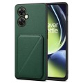 For OnePlus Nord CE 3 Lite / N30 Denior Imitation Calf Leather Back Phone Case with Holder(Green)