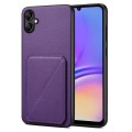 For Samsung Galaxy A05G Denior Imitation Calf Leather Back Phone Case with Holder(Purple)