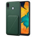 For Samsung Galaxy A20 / A30 Denior Imitation Calf Leather Back Phone Case with Holder(Green)