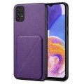 For Samsung Galaxy A23 5G / 4G Denior Imitation Calf Leather Back Phone Case with Holder(Purple)