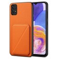 For Samsung Galaxy A23 5G / 4G Denior Imitation Calf Leather Back Phone Case with Holder(Orange)