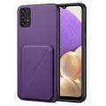 For Samsung Galaxy A32 5G Denior Imitation Calf Leather Back Phone Case with Holder(Purple)