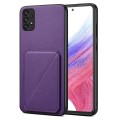 For Samsung Galaxy A53 5G Denior Imitation Calf Leather Back Phone Case with Holder(Purple)