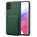 For Samsung Galaxy A53 5G Denior Imitation Calf Leather Back Phone Case with Holder(Green)