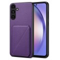 For Samsung Galaxy A54 5G Denior Imitation Calf Leather Back Phone Case with Holder(Purple)
