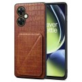 For OPPO K11x 5G / OnePlus Nord CE3 Lite Denior Imitation Crocodile Leather Back Phone Case with Hol