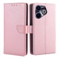 For Infinix Hot 40i Calf Texture Buckle Flip Leather Phone Case(Rose Gold)