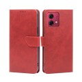 For Motorola Moto G84 5G Calf Texture Buckle Flip Leather Phone Case(Red)