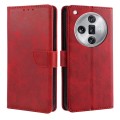 For OPPO Find X7 Ultra 5G Calf Texture Buckle Flip Leather Phone Case(Red)