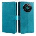 For Realme 12+ 5G Calf Texture Buckle Flip Leather Phone Case(Light Blue)