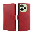 For Tecno Spark Go 2024 Calf Texture Buckle Flip Leather Phone Case(Red)