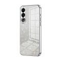 For Meizu 20 Gradient Glitter Powder Electroplated Phone Case(Silver)