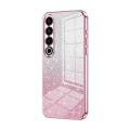 For Meizu 20 Pro Gradient Glitter Powder Electroplated Phone Case(Pink)