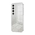For Meizu 20 Pro Gradient Glitter Powder Electroplated Phone Case(Transparent)