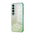 For Meizu 20 Pro Gradient Glitter Powder Electroplated Phone Case(Green)