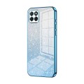 For Honor Play 20 4G Gradient Glitter Powder Electroplated Phone Case(Blue)