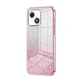 For Honor Play 30 Gradient Glitter Powder Electroplated Phone Case(Pink)