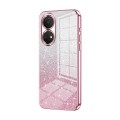 For Honor Play 30 Plus Gradient Glitter Powder Electroplated Phone Case(Pink)