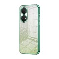 For Honor Play 30 Plus Gradient Glitter Powder Electroplated Phone Case(Green)