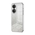 For Honor Play 30 Plus Gradient Glitter Powder Electroplated Phone Case(Silver)
