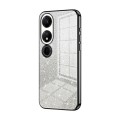 For Honor Play 40 Gradient Glitter Powder Electroplated Phone Case(Black)
