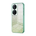For Honor Play 50 Plus Gradient Glitter Powder Electroplated Phone Case(Green)