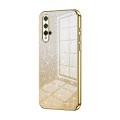 For Honor 20 / 20S / nova 5T Gradient Glitter Powder Electroplated Phone Case(Gold)