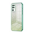 For Honor 30 Gradient Glitter Powder Electroplated Phone Case(Green)