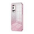 For Honor 30 Pro / 30 Pro+ Gradient Glitter Powder Electroplated Phone Case(Pink)