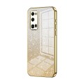 For Honor 30 Pro / 30 Pro+ Gradient Glitter Powder Electroplated Phone Case(Gold)