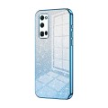 For Honor 30 Pro / 30 Pro+ Gradient Glitter Powder Electroplated Phone Case(Blue)