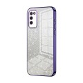 For Honor 30 Youth Gradient Glitter Powder Electroplated Phone Case(Purple)