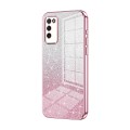 For Honor 30 Youth Gradient Glitter Powder Electroplated Phone Case(Pink)
